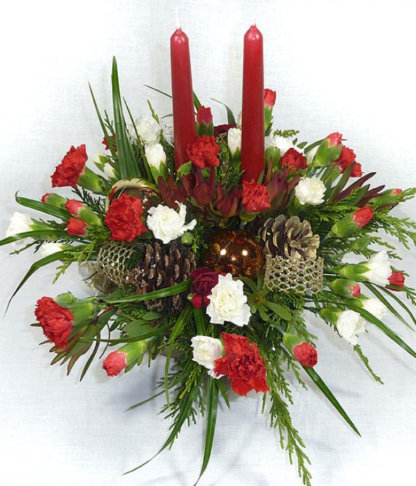 Christmas Flowers Centrepiece